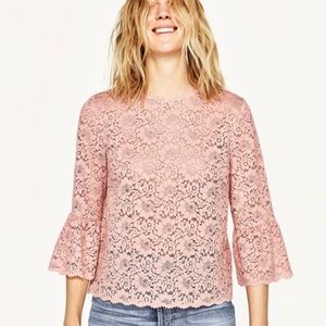 💕 Zara Lace long sleeve top 💕
